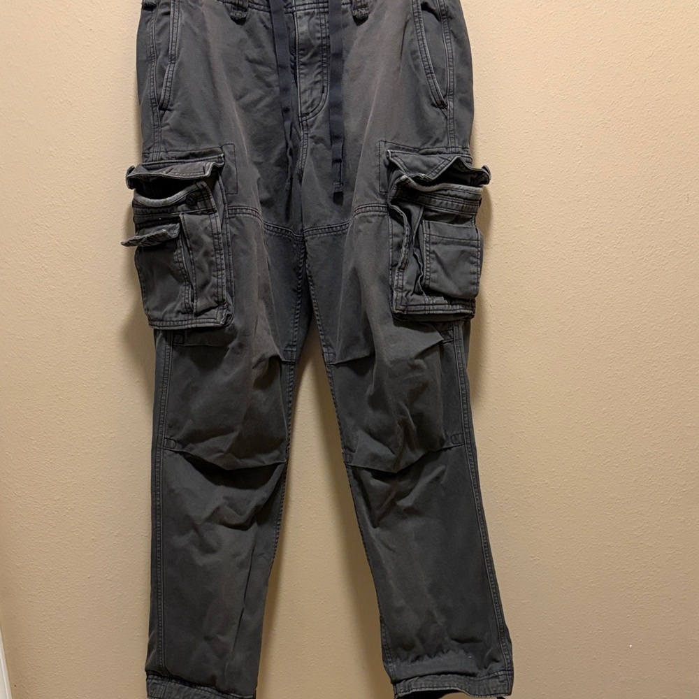 Abercrombie & Fitch Charcoal Cargo Pants